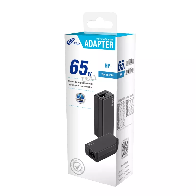 FSP PRO 65W univerzálny adaptér pre notebook – HP