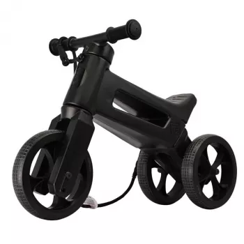 FUNNY WHEELS Rider Super odrážadlo, celočierne, špeciálna edícia
