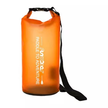 FunWater 10L vodotesný suchý vak – Roll-Top PVC úložný vak s popruhom na rameno pre kajak, čln, kemping a cestovanie
