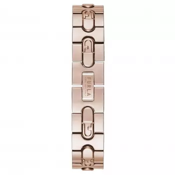 FURLA Arco Mini dámske quartzové hodinky WW00004008L3 30mm strieborný biely ciferník čierny kožený remienok