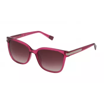 Furla SFU336 slnečné okuliare pre dámy - havana acetátový rám s hnedými gradientnými šošovkami - 55/18/135 mm
