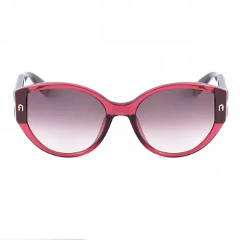 FURLA SFU784-570AFD dámske slnečné okuliare Havana acetátový rám hnedé gradientové sklá 57/19/140 mm
