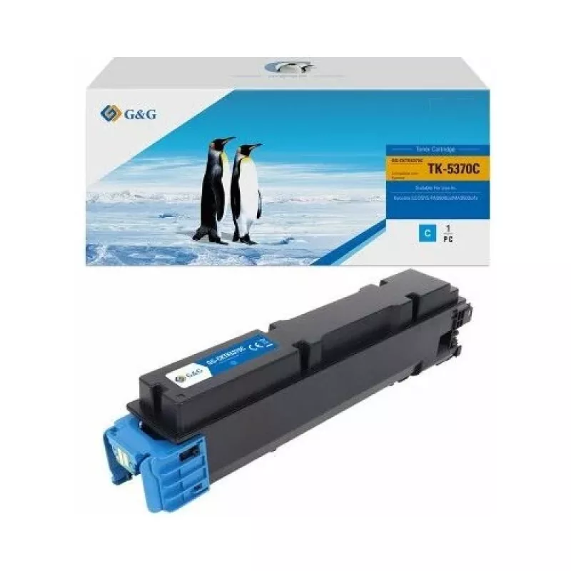 G&G 21000 kompatibilná tonerová kazeta pre Kyocera TK-5370C – cyan, 21 000 strán