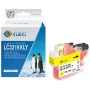 G&G kompatibilná Brother LC-3219Y žltá atramentová kazeta High-Yield (13990)