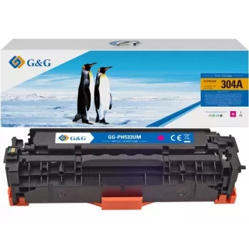 G&G kompatibilná tonerová kazeta pre HP 304A / CC533A purpurová (14386)