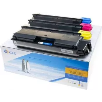 G&G Kompatibilný toner MultiPack pre Kyocera TK-590BK/C/M/Y (čierny, azúrová, purpurová, žltý, balenie 4 ks) 15019