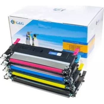 G&G kompatibilný toner multibalen pre Samsung CLT-P4092C – čierny, azúrová, purpurová, žltý (balenie 4 ks) 15003