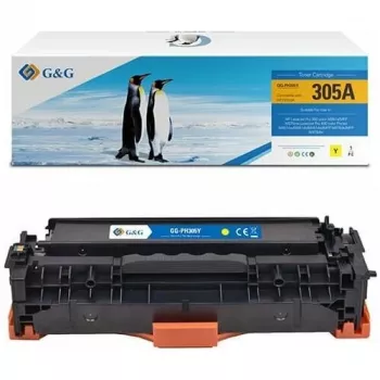 G&G toner kompatibilný s HP 305A / CE412A (žltý, štandardná výťažnosť)