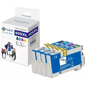 G&G XL atramentové kazety 4 ks balenie pre Epson 405XL MP BK/C/M/Y (18594)