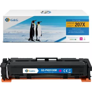 G&G XL toner kompatibilný s HP 207X/ W2213X (s čipom) magenta