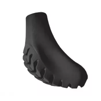 Vidlica hroty na nordic walking palice Walking Pad XXL Hard 05/27, čierna (pár)