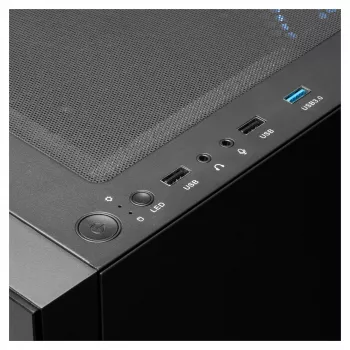 GAMDIAS Talos E3 RGB Midi-Tower ATX skriňa s bočnicou z tvrdeného skla (čierna)