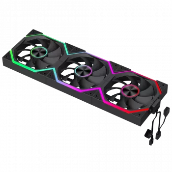 Gamemax FN12A-N2 WL skriňový ventilátor čierny
