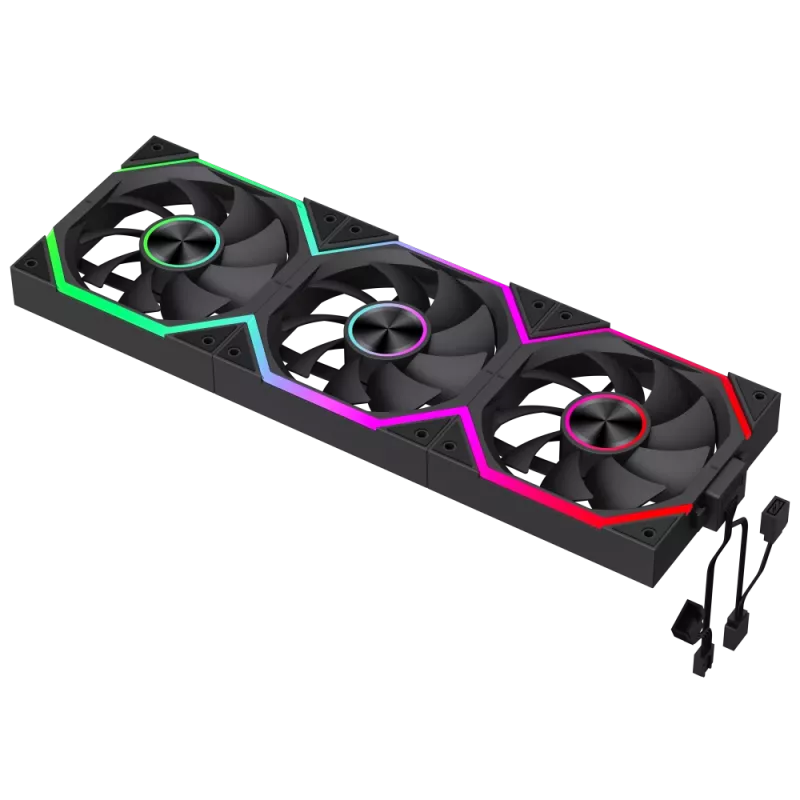 Gamemax FN12A-N2 WL skriňový ventilátor čierny