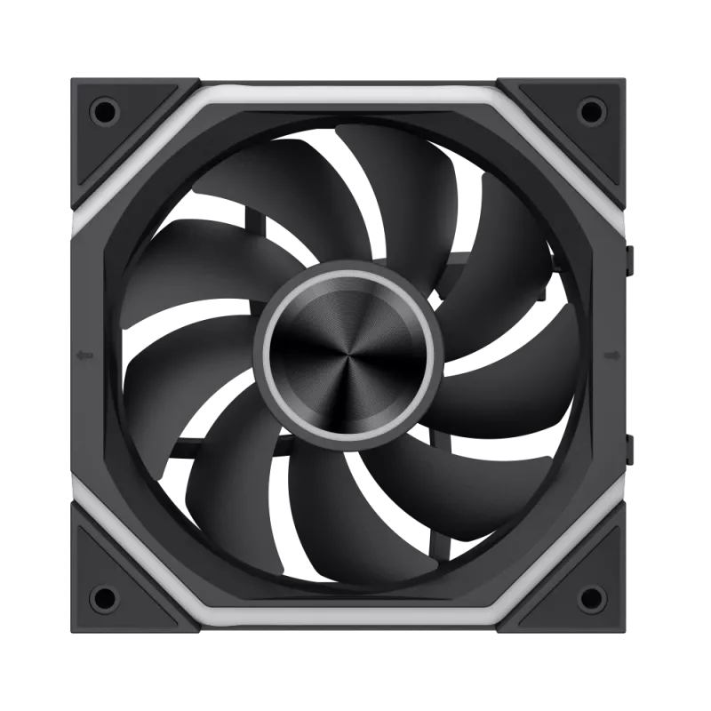 Gamemax FN12A-N2 WL skriňový ventilátor čierny