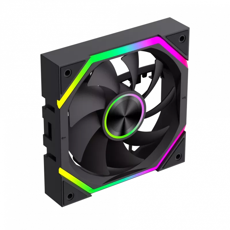 Gamemax FN12A-N2 WL skriňový ventilátor čierny
