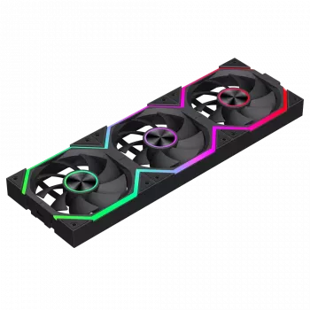 Gamemax FN12A-N2 WL skriňový ventilátor čierny
