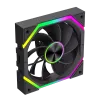 Gamemax FN12A-N2 WL-R skriňový ventilátor čierny