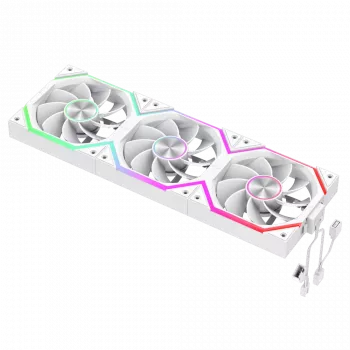 Gamemax FN12A-N2 WL-RW skriňový ventilátor biely