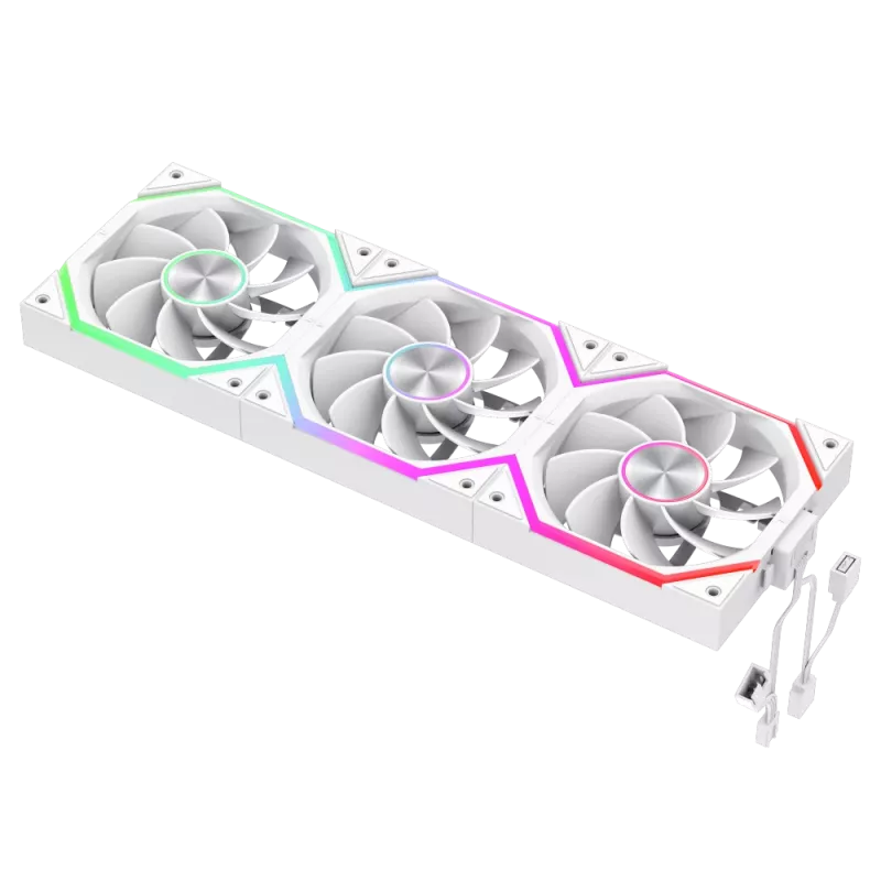 Gamemax FN12A-N2 WL-RW skriňový ventilátor biely