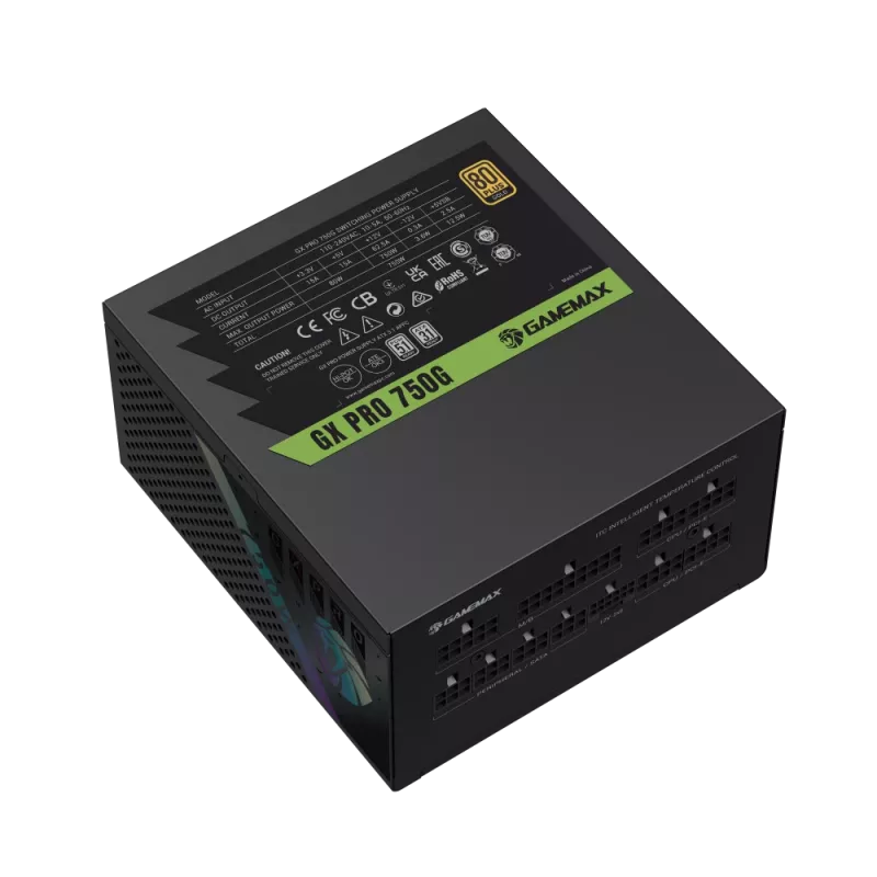 GAMEMAX GX PRO 750G 750W 80 PLUS Gold modulárny napájací zdroj