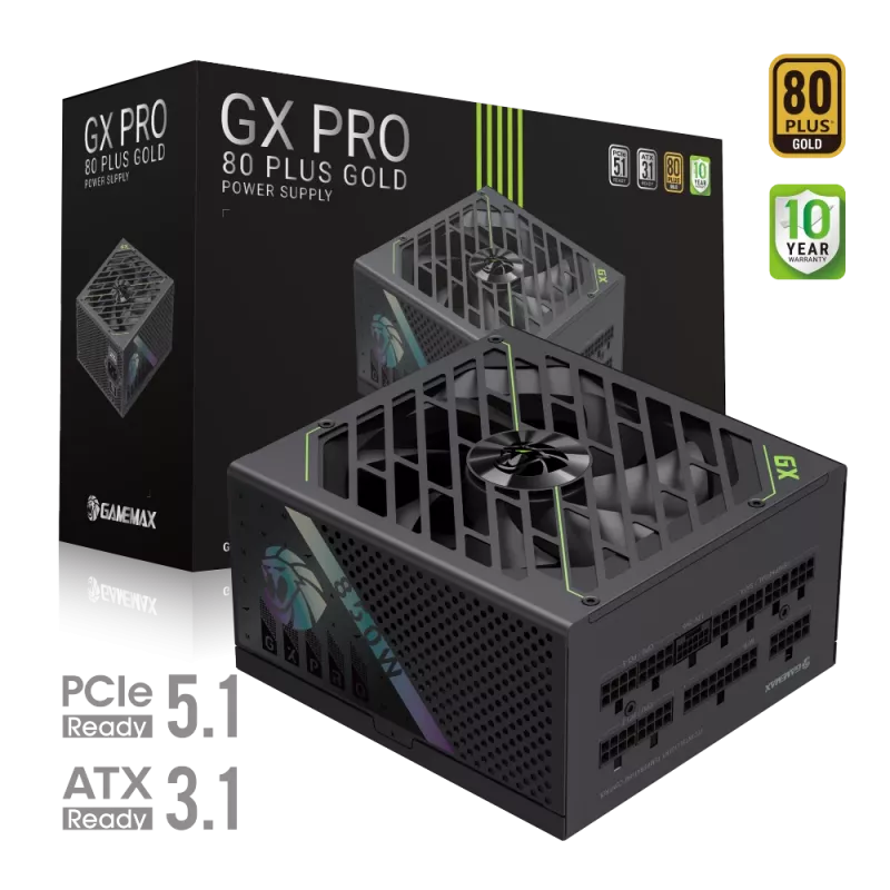GAMEMAX GX PRO 850G 850W Gold modulárny napájací zdroj