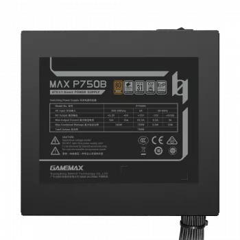 GAMEMAX MAX P750B 750W Bronze nemodulárny napájací zdroj