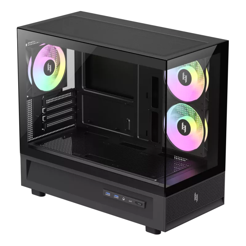 GAMEMAX NEX C31 BK Mid-Tower PC skriňa, MATX/BTF, čierna