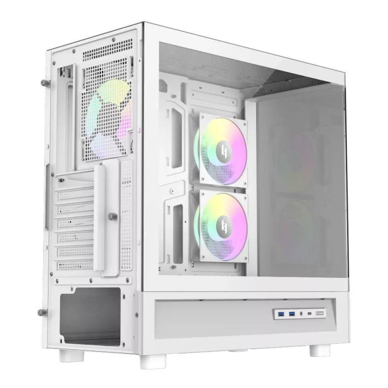 Gamemax NEX C51 WH ATX/BTF Mid Tower PC skriňa biela