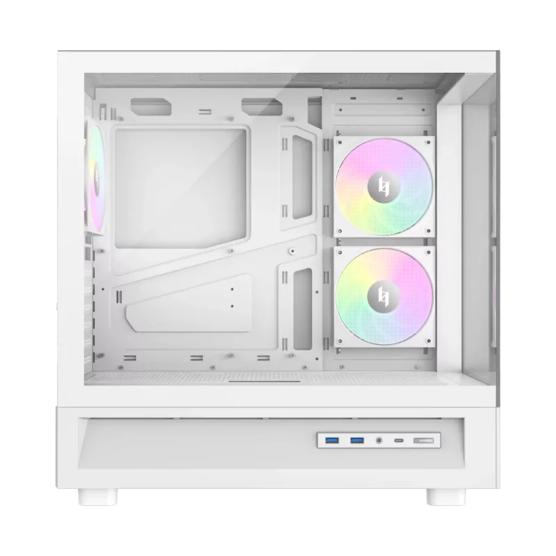 Gamemax NEX C51 WH ATX/BTF Mid Tower PC skriňa biela