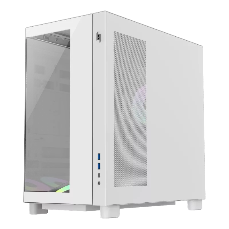 Gamemax NEX C53 WH ATX/BTF Mid Tower skriňa biela