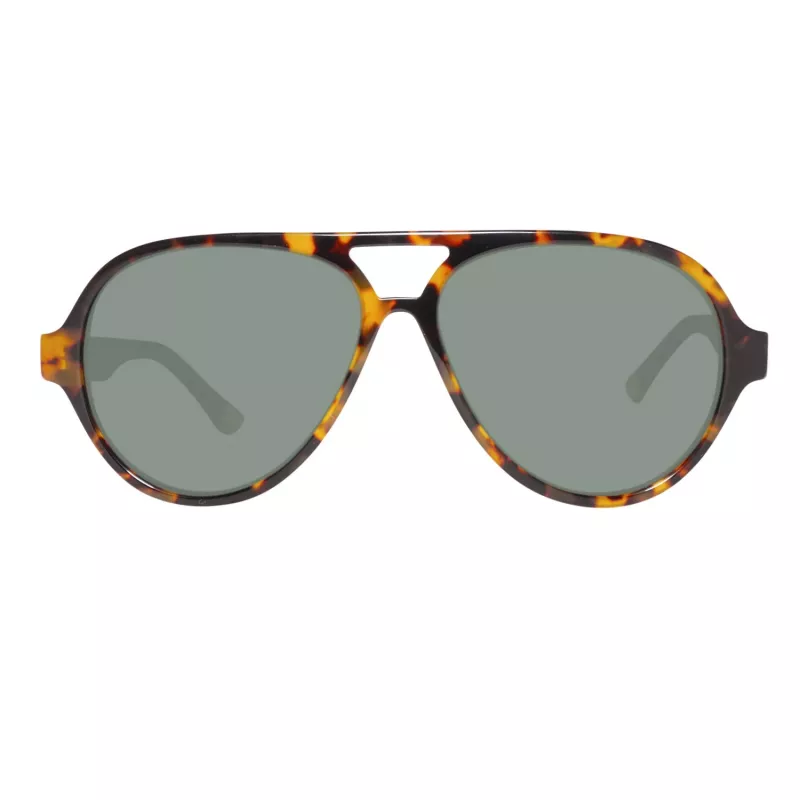GANT GRS2003TOBLK2 pánske hranaté slnečné okuliare - čierny rám, sivé sklá, 58 mm