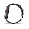 Garmin Approach S44 strieborná hliníková luneta s čiernym silikónovým remienkom