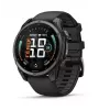 Garmin fenix 9 – 47 mm, Carbon Grey DLC titán so silikónovým remienkom čierny