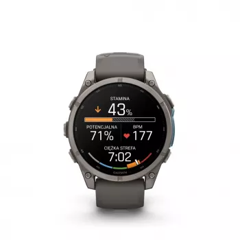 Garmin Fenix 9 – 47 mm titán so silikónovým remienkom Pebble Grey