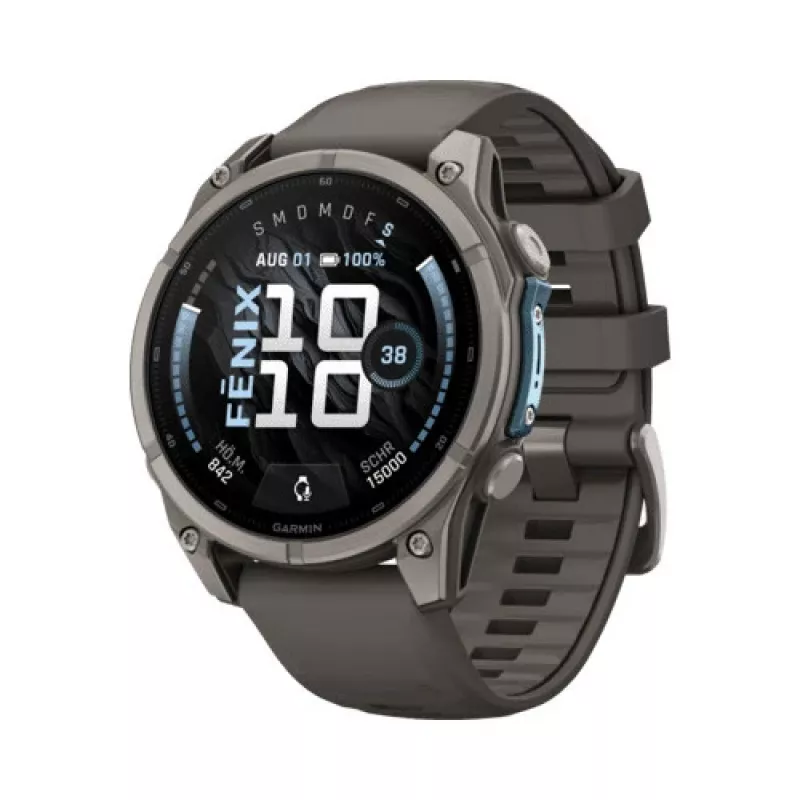 Garmin Fenix 9 – 47 mm titán so silikónovým remienkom Pebble Grey