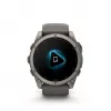 Garmin fenix 9 – 51 mm, titán s Pebble Grey silikónovým remienkom 010-04763-01