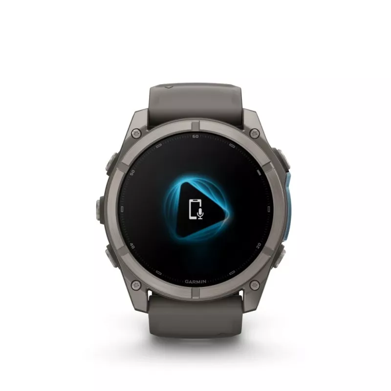 Garmin fenix 9 – 51 mm, titán s Pebble Grey silikónovým remienkom 010-04763-01