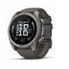 Garmin fenix 9 – 51 mm, titán s Pebble Grey silikónovým remienkom 010-04763-01