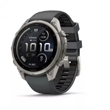 Garmin fenix 9 Pro – inReach, 47mm titán s Graphite/Black silikónovým remienkom