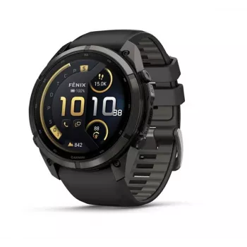 Garmin Fenix 9 Pro – inReach, 51 mm Carbon Gray DLC Titanium s Black/Pebble Grey silikónovým remienkom
