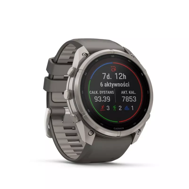 Garmin Fenix 9 Pro – inReach, Solar, 51mm titán s kamienkovosivým silikónovým remienkom