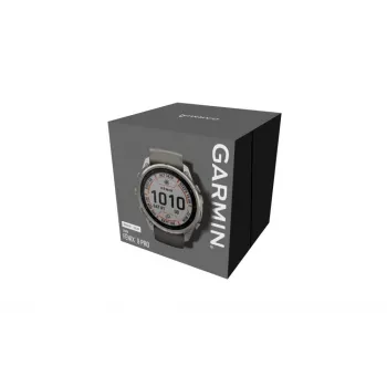 Garmin Fenix 9 Pro – inReach, Solar, 51mm titán s kamienkovosivým silikónovým remienkom