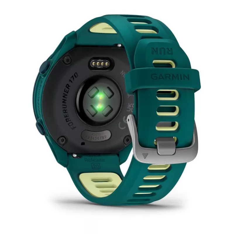 Garmin Forerunner 170 Music, Teal Green s Teal Green/Citron remienkom