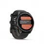 Garmin fenix 8 Pro 47 mm AMOLED smart hodinky, zafír, Carbon Grey DLC Titanium so silikónovým remienkom Black/Pebble Grey