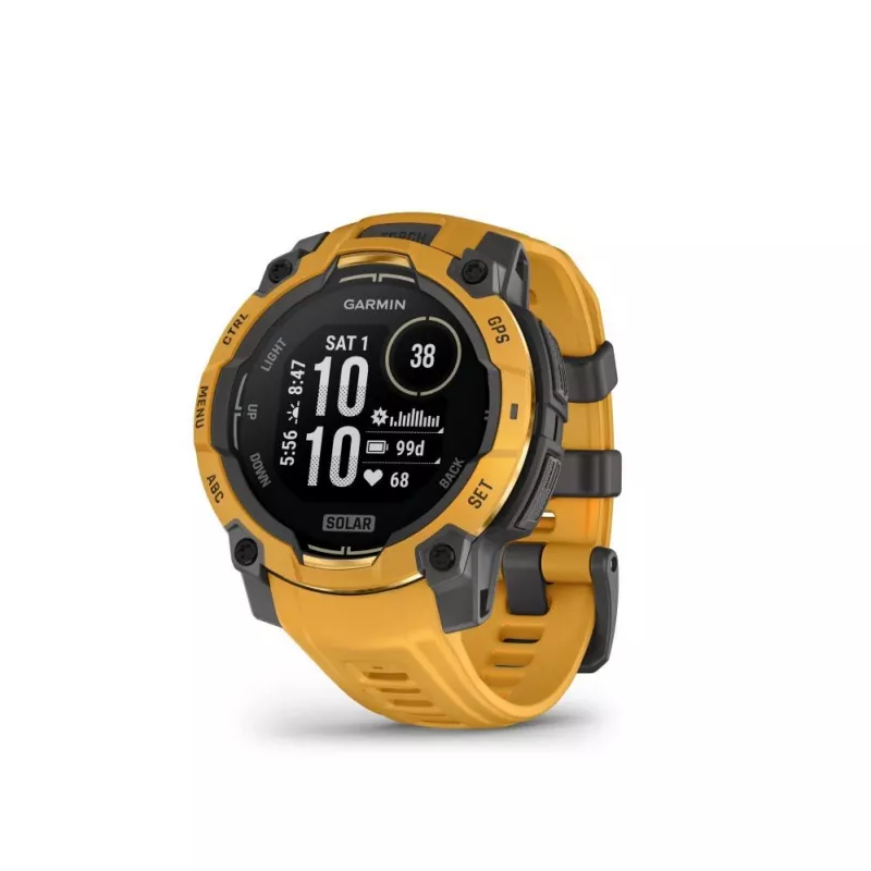 Garmin Instinct 3 Solar 45mm GPS smartwatch Sunburst s remienkom Sunburst/sivá