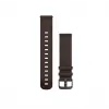 Garmin Quick Release remienky (20 mm) tmavohnedá koža, strieborný hardvér