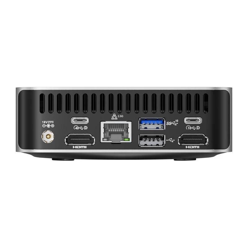 GEEKOM A8 Mini PC, AMD Ryzen 7 8745HS, 16GB DDR5, 1TB PCIe Gen4 SSD, Windows 11 Pro, čierna