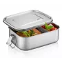 GEFU ENDURE Small Lunch Box 0.7L nerezová oceľ so zeleným silikónovým tesnením