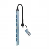 Gembird 7-portový USB 3.2 Gen 2 hub - 6x USB-A 2.0 + 1x USB-A 3.2, strieborný